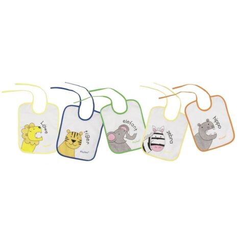 PLAYSHOES Lätzchen 5er Pack Tiermotive