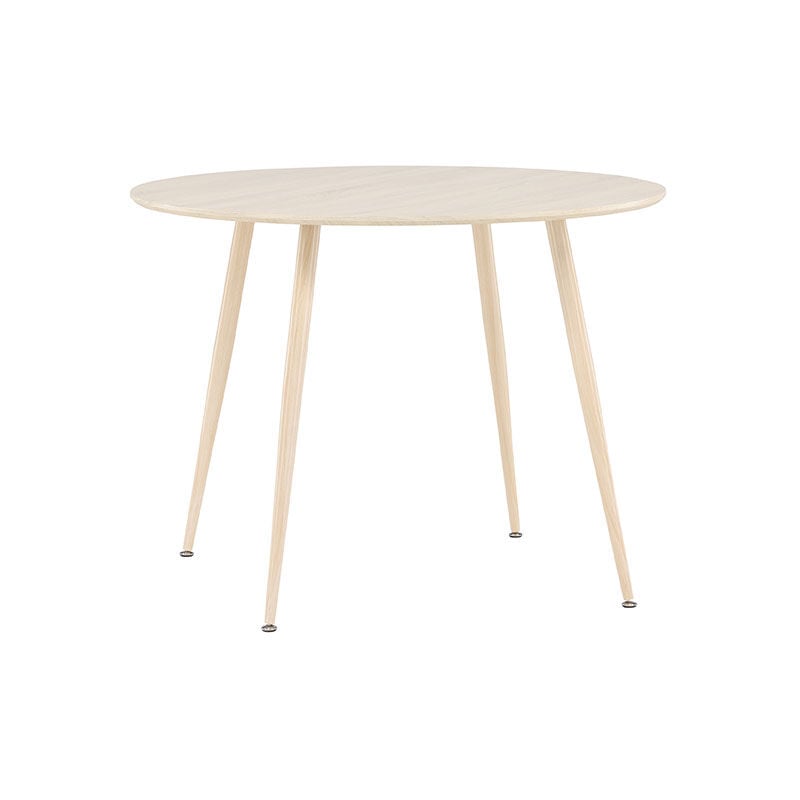 Ebuy24 - Plaza table de salle à manger Ø100 cm whitewash.