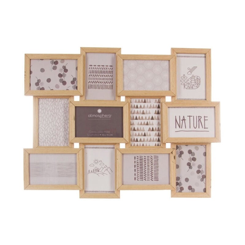 Pêle-Mêle '12 Photos' 55cm Naturel