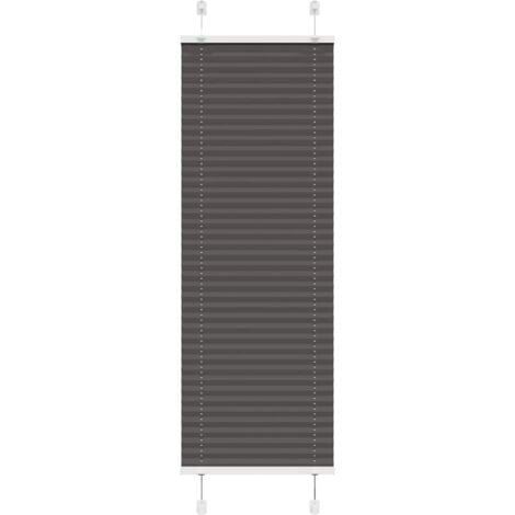 Pleated Blind Black 40x100 cm Fabric Width 39.4 cm Polyester vidaXL