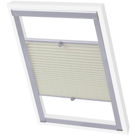 Pleated Blinds Cream 102 vidaXL