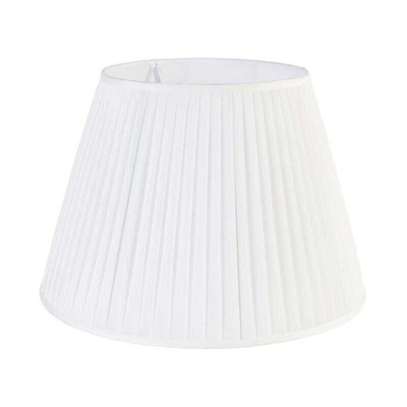 Pleated Lampshade White 45/30 cm