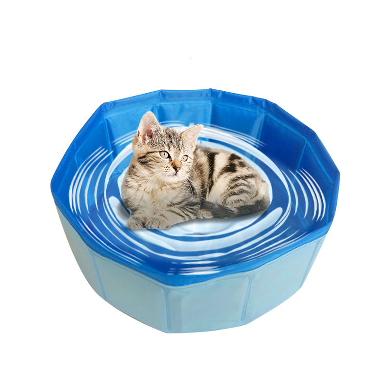 

Plegable de bano para mascotas piscina plegable hemster conejo bebe piscina del gato, AZUL, 30 * 10