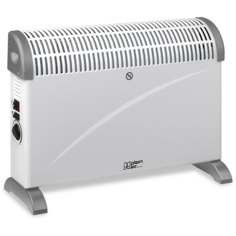 LGVSHOPPING Plein Air Elektroheizgerät TCT-2000 750/1500/2000W Innenbereich Badezimmer Einstellbarer Thermostat Weiß 25m²
