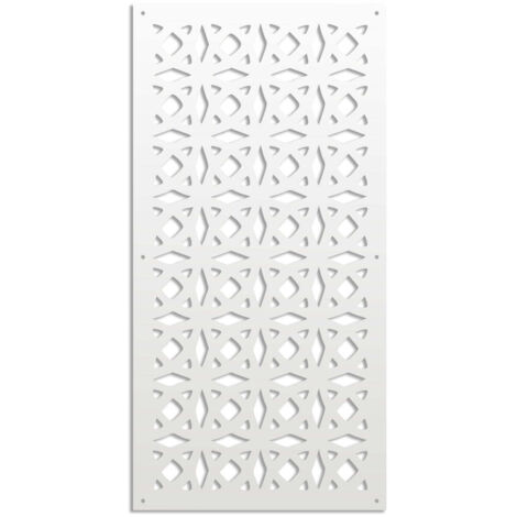 PLENITUDE - Pannello in PVC traforato - Parasole - Misura: 50x150 cm - Colore: bianco
