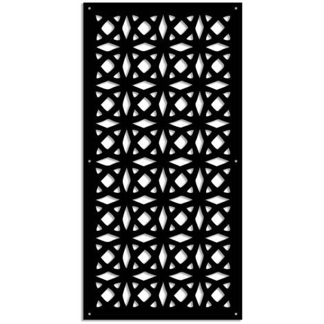 PLENITUDE - Pannello in PVC traforato - Parasole - Misura: 50x150 cm - Colore: nero