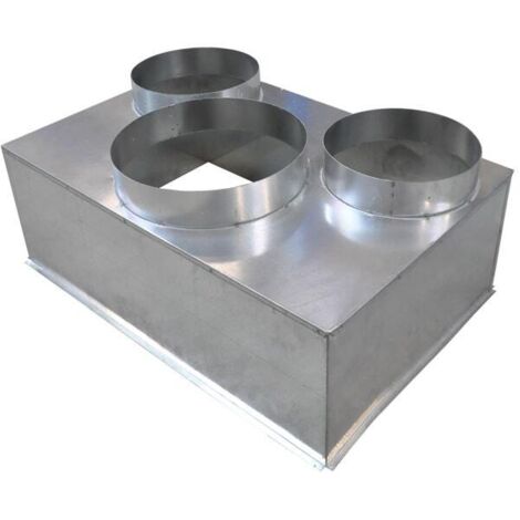 Plenum acier pour grille de soufflage 600x400mm - Baillindustrie