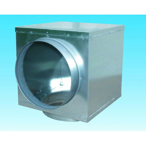 Plénum isolé à raccordement latéral pour diffuseur DCI, raccord D 100 mm S&P (UNELVENT) 850179