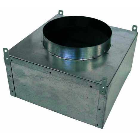 Plénum isolé à sortie arrière pour diffuseur série DPC, raccord D 125 mm S&P (UNELVENT) 850352