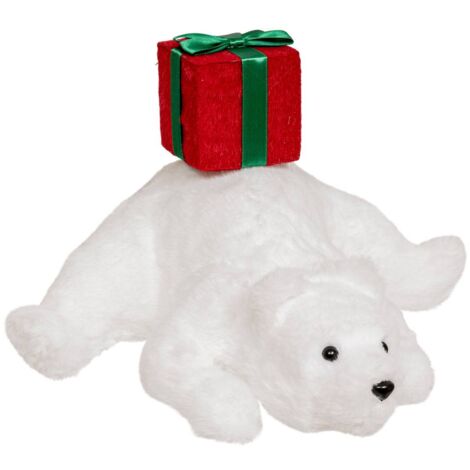 PLF OSO PAÑAL DE REGALO 38CM - Feeric lights & christmas