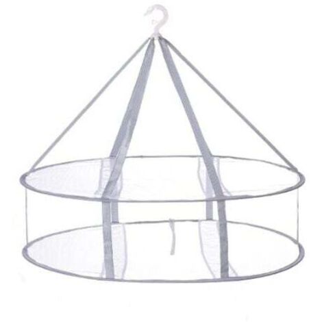 Pliable à Suspendre en Maille Filet De SéChage-2 Couches Soutien Gorge sous-VêTements Chaussettesmultifonctionnel pour Linge Et SéChez Rapidement Fac