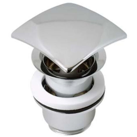 Plieger Design Bonde de vidage carré avec trop plein 5/4 pop up chrome