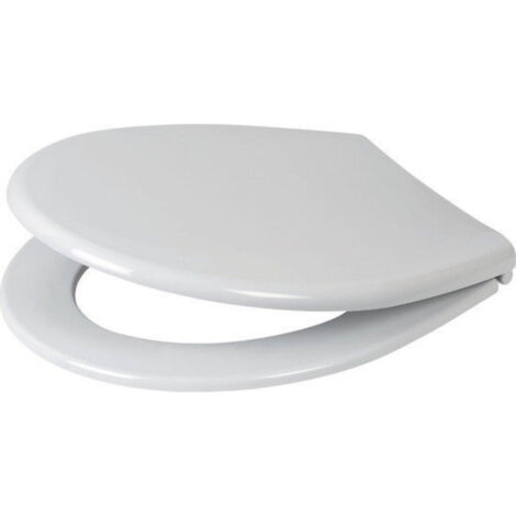 Plieger Economy abattant WC avec couvercle en thermoplastique avec kit de fixation en inox blanc