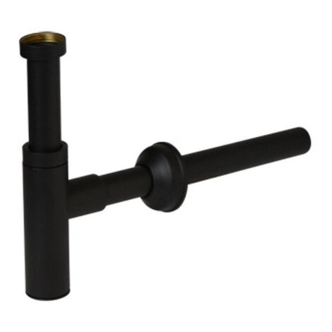 Plieger Mini siphon design avec tube mural de 25 cm 5/4 mat noir