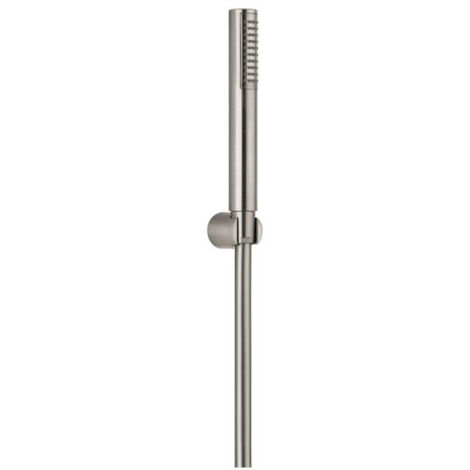 Plieger Napoli Ensemble de baignoire avec barre de douche à main modèle 1 position incluant support mural et flexible de douche 150cm acier inoxydable