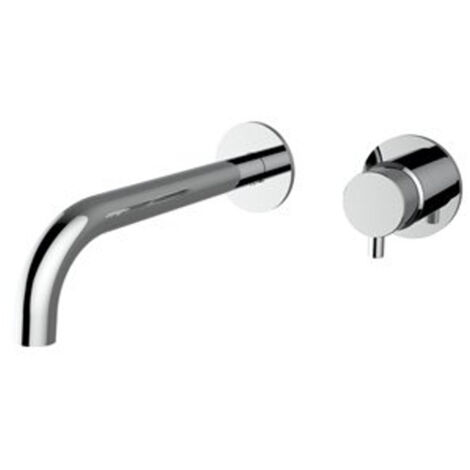 Plieger Napoli robinet mural encastré 1 levier avec bec de 23,8 cm démarrage à froid chrome