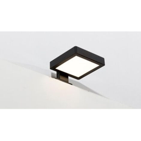 Plieger Stream Nero lavabo à poser éclairage LED carré 230V incl. fixation noir