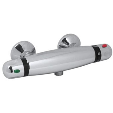 Plieger Verano Robinet de douche thermostatique entraxe=12cm chrome - chrome