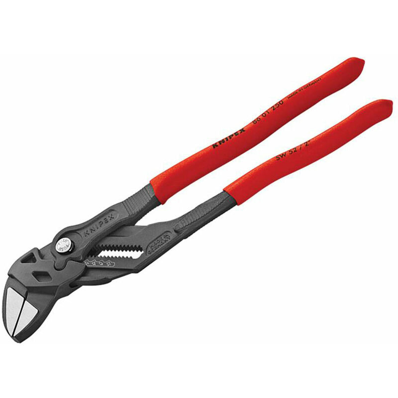 Knipex - 86 01 250 Pliers Wrench pvc Grip 250mm - 52mm Capacity