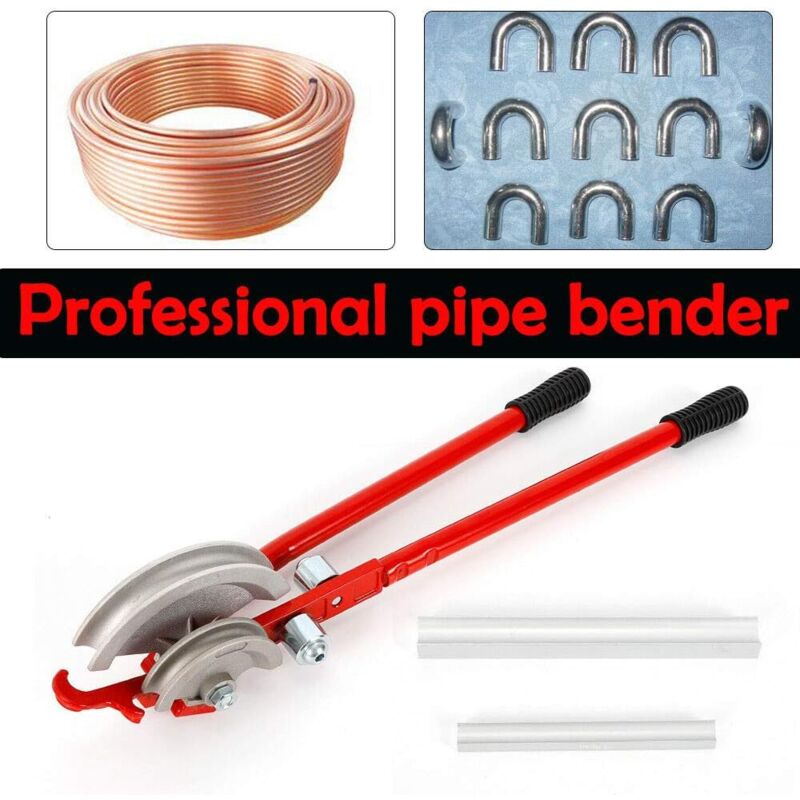 Plieuse de tuyau de 15/22 mm avec 2 rails de guidage, cintreuse de tube de 750 mm pour plier les tuyaux en cuivre et en aluminium