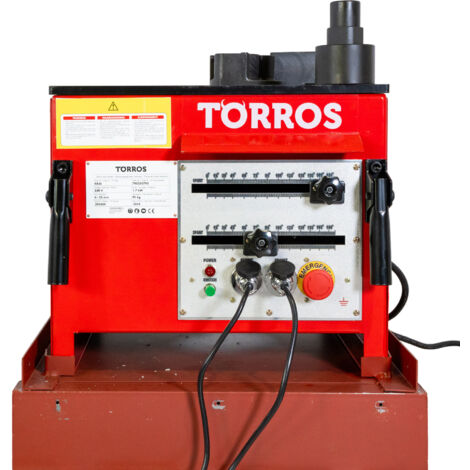Plieuse fer à beton électrique pour cintrage barres d'armature de 6 à 32 mm angles de 0° à 180° 2,8/3 kW 230V Torros RB32