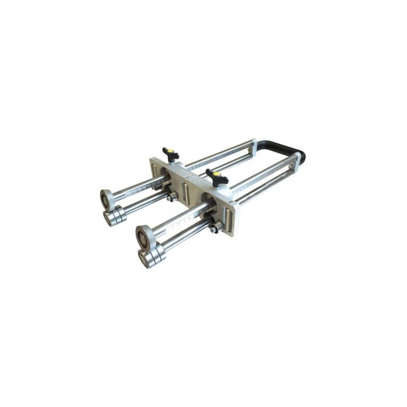 JOUANEL - Plieuse à main double colonne, 3 rouleaux de guidage - REF: PLIMDC3 - Hauteur de relevé 5 à 350 mm