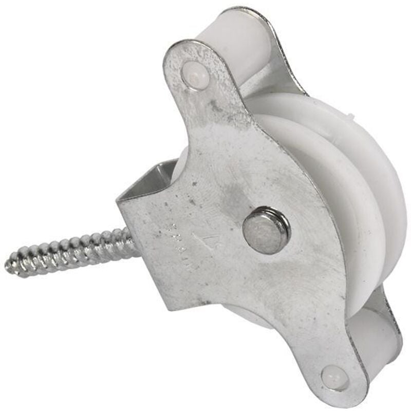 

PLIMPO 2 uds polea con tirafondo 40mm caja 12 unid.