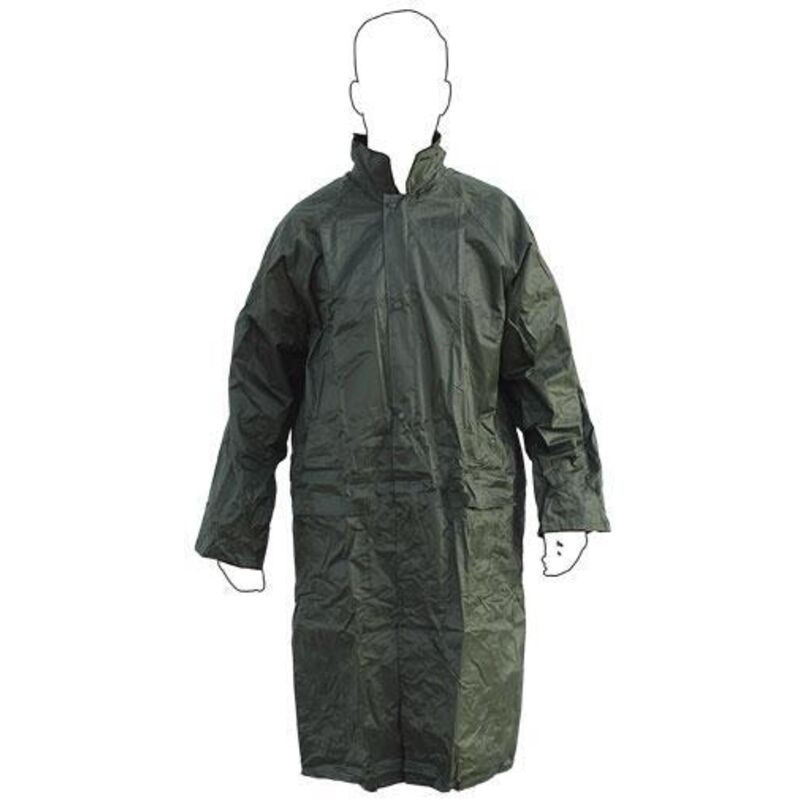 

PLIMPO abrigo de lluvia verde poliester/pvc talla-xxl