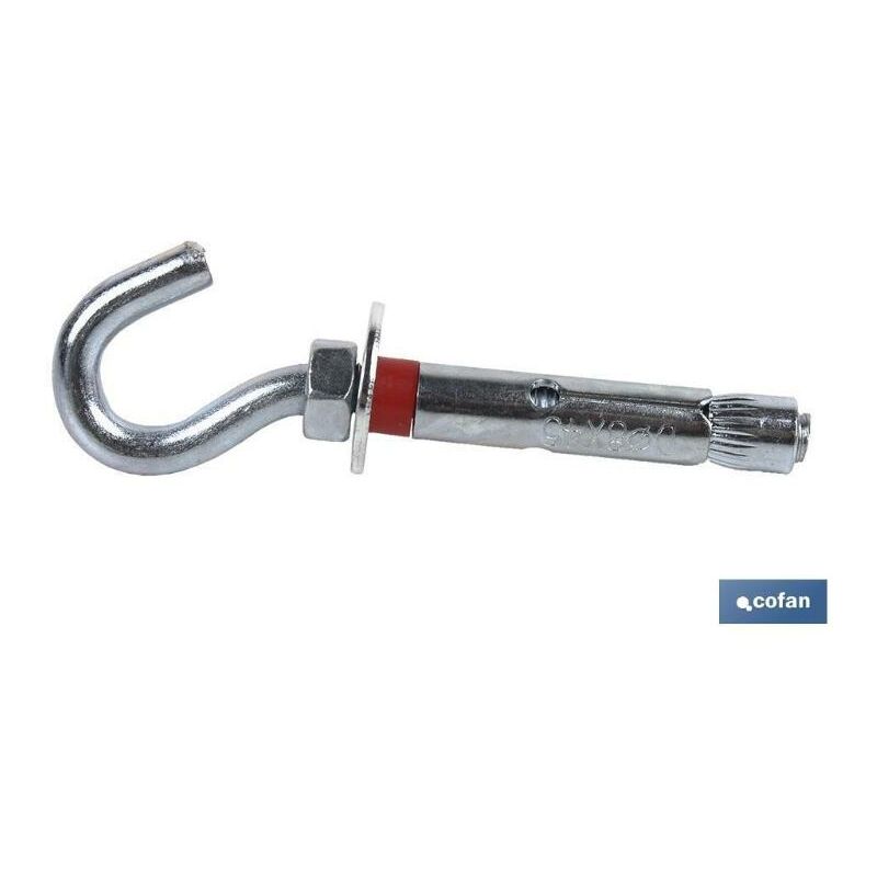 

PLIMPO anclaje metalico c/gancho 10/14x70 caja 40 unid.