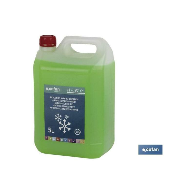 Cofan - anticongelante-refrigerante 30% 2 l , Anticongelante- Refrigerante 30%. Protege el circuito de refrigeración del motor de la congelación, el