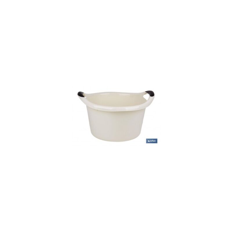 

BarreÑo redondo asas 15l beige 42x395x25cm