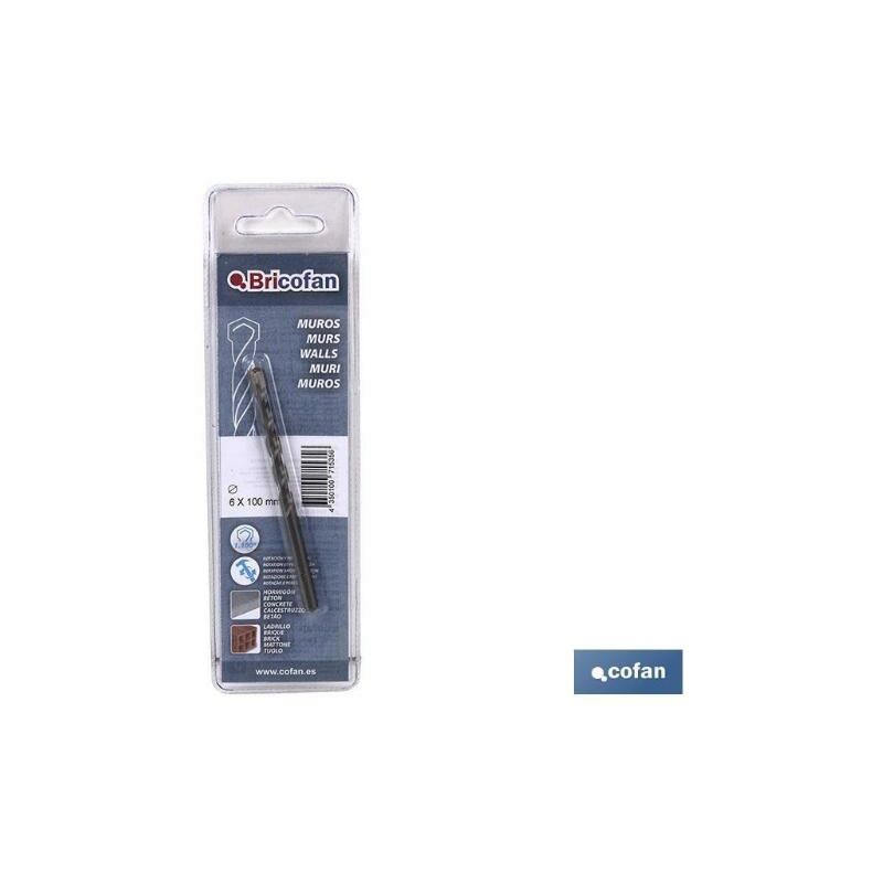 

PLIMPO bl 1 uds broca muros bri 8 x 120 mm - Cofan