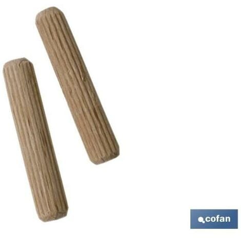 Tacos de Madera 8mm X 50mm Riffelholzdübel 400er Pack Espiga de