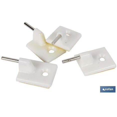 PLIMPO blíster de 4 uds. soporte blanco para cortinas venta unitaria