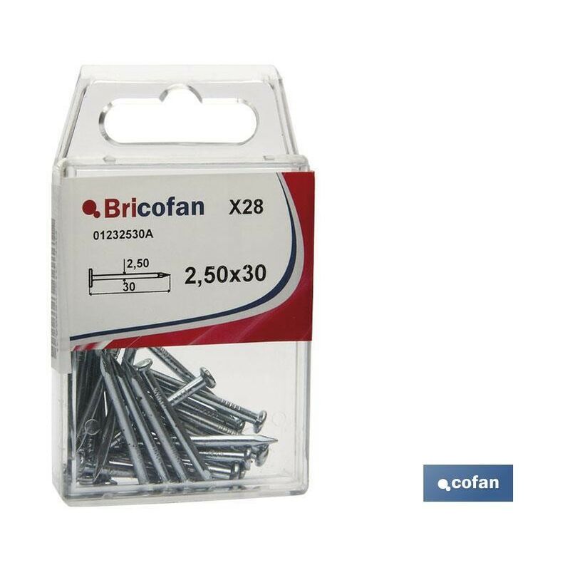 

Punta acero cabeza plana bl 9 uds punta acero c plana z 34x70mm venta unitaria