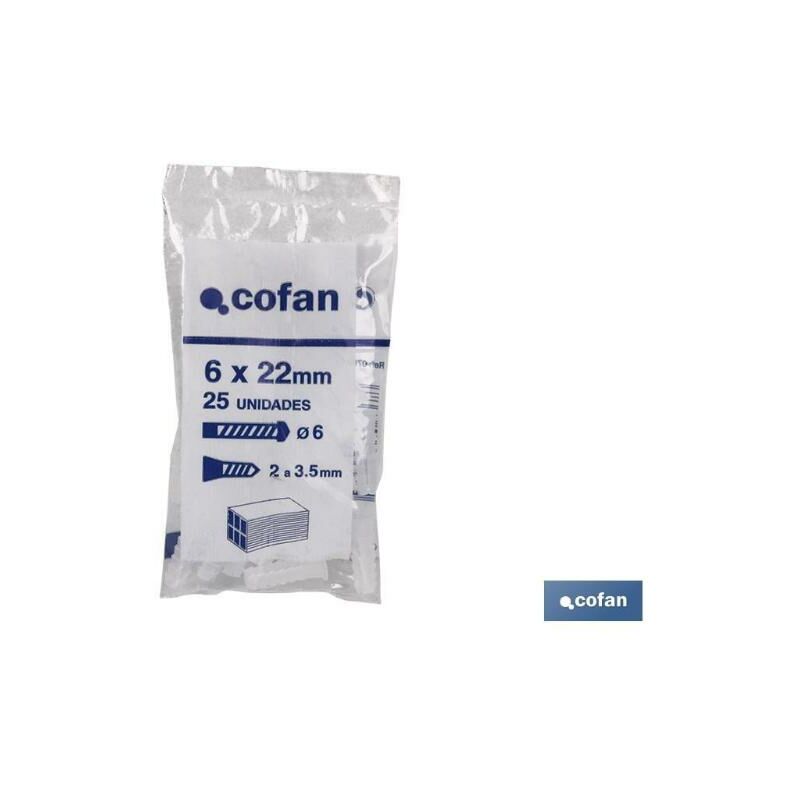 

PLIMPO bolsa 25 uds taco plástico 10mm caja 10 unid.