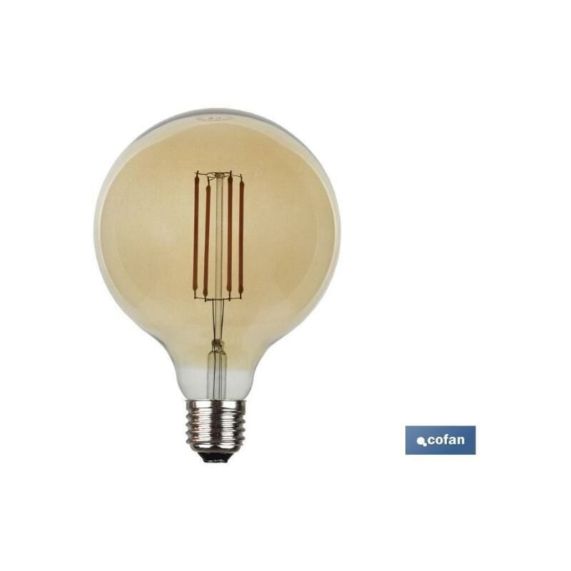 COFAN bombilla led globo oro e27 4w 280lm 2200k , Bombilla Led Globo Oro. Vintage E27 280 Lm 4W 2200 K