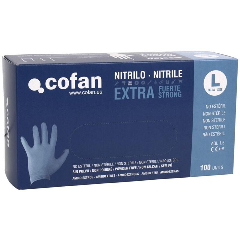 

PLIMPO caja 100 uds. guantes nitrilo extra fuerte t - m