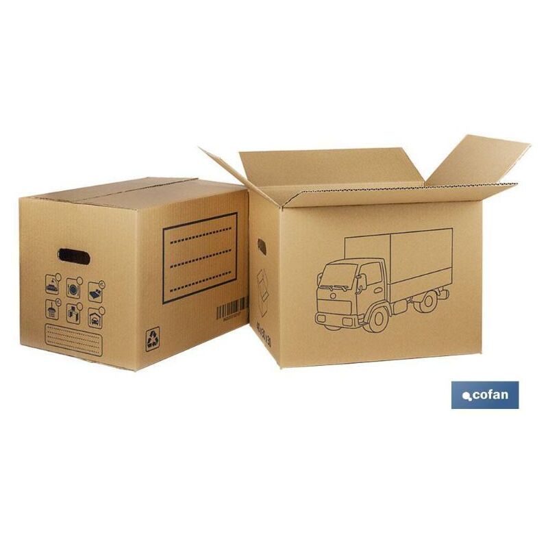 

PLIMPO caja carton mudanza asa troquel. 60x40x40cm caja 10 unid.