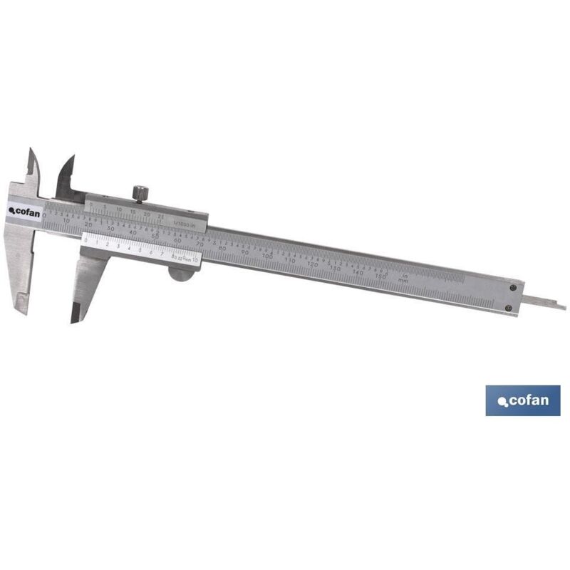 

Calibre pie de rey acero inoxidable 0-150