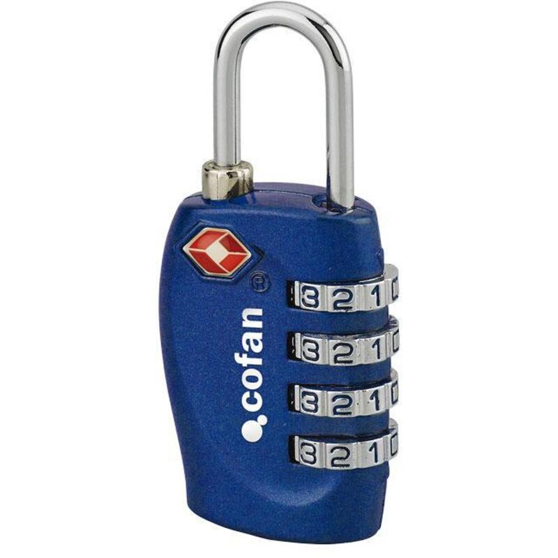 Cofan - candado combinación equipaje tsa 4 dígitos 30 mm , Candados Combinación Equipaje. Homologación tsa 3 y 4 dígitos