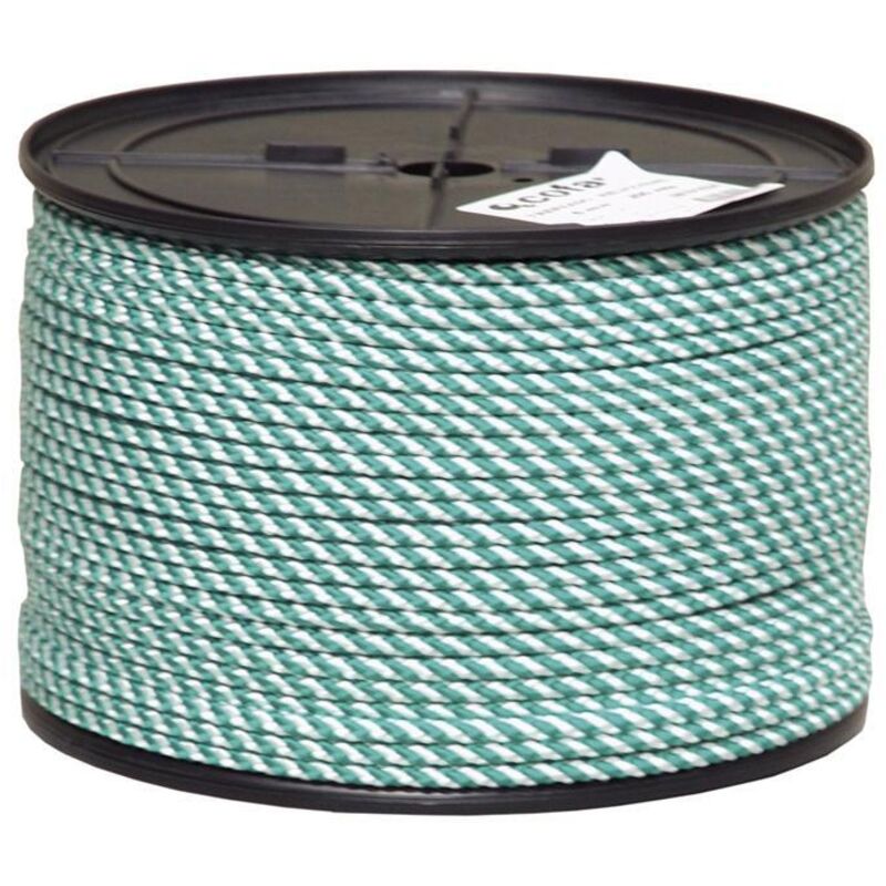 

PLIMPO carrete cuerda tr. helico. 14mm 100 mts bco/vde
