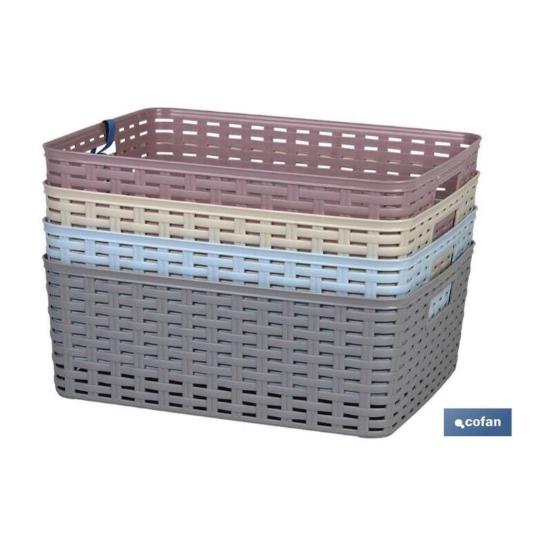 

PLIMPO cesta multiusos 12l 36x28x13.5cm gris caja 6 unid.