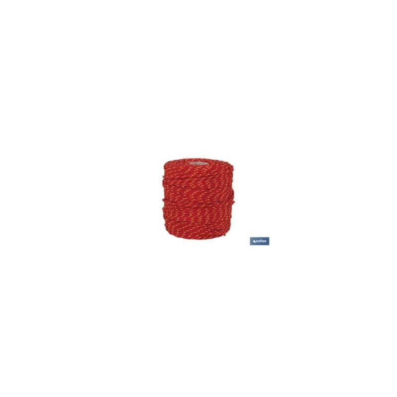 

Cordon trenzado hippie rojoamarillo 3mm x 25 mts