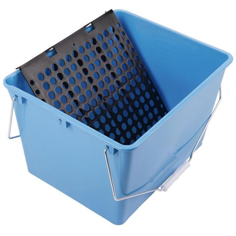 

PLIMPO cubeta 16 l. azul con rejilla 2 asas