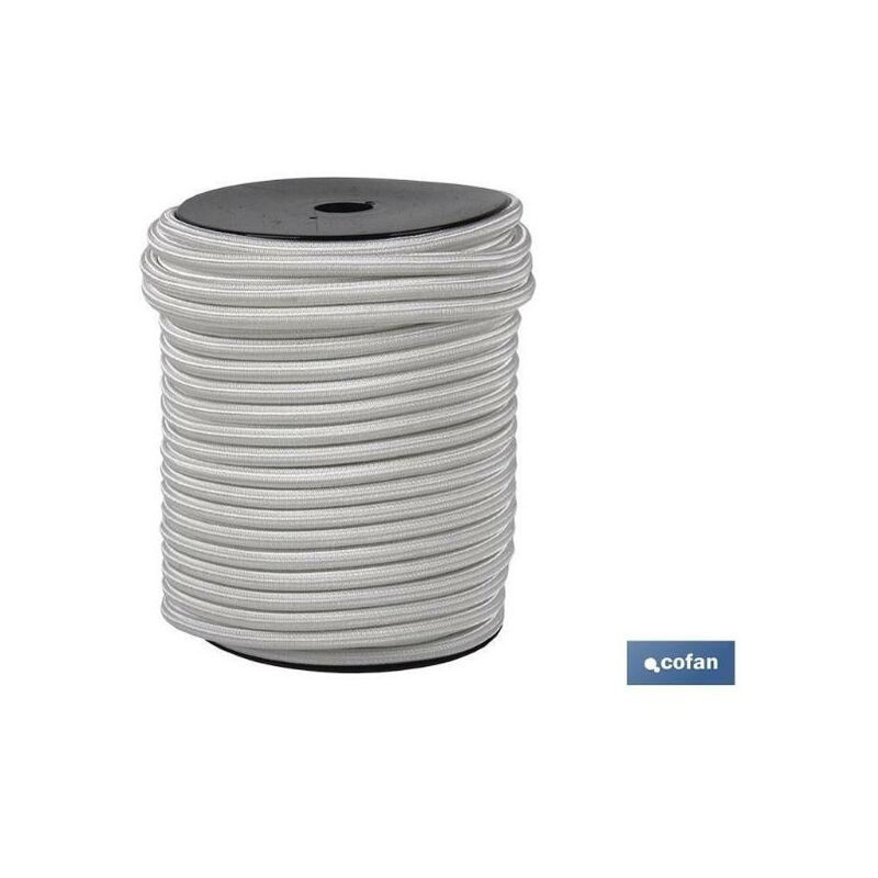 

PLIMPO cuerda elastica(latex 1ª) 12 mm 100 mts bco