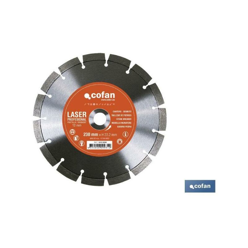

PLIMPO disco diamante modelo cantero 230mm.