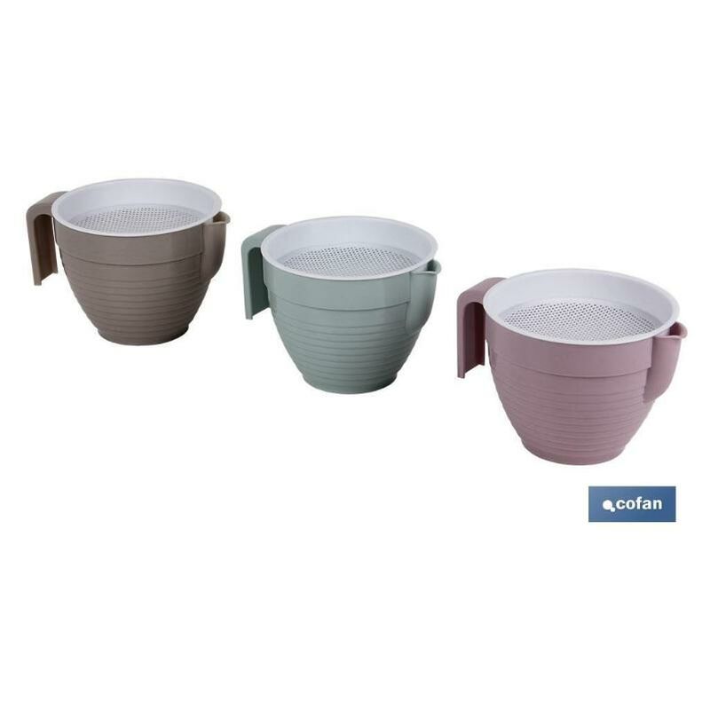 

PLIMPO grasera colador 500ml modelo albahaca verde agua 16.5x12x10cm caja 6 unid.