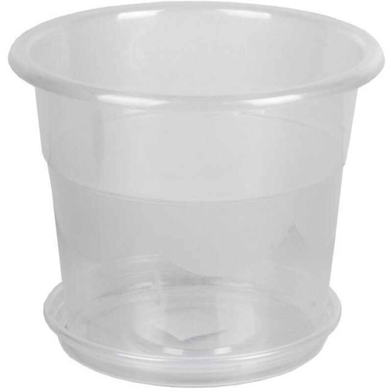 

PLIMPO maceta orquidea transparente 23.5x20+ plato 20cm caja 12 unid.