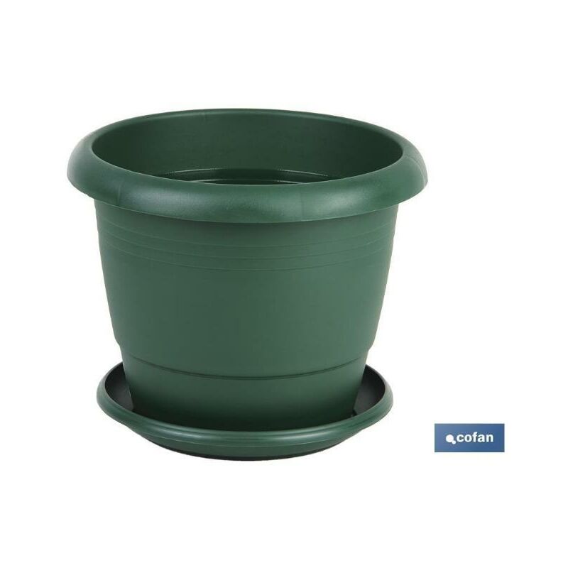 

PLIMPO maceta verde modelo gardenia 30x25+ plato24cm caja 12 unid.